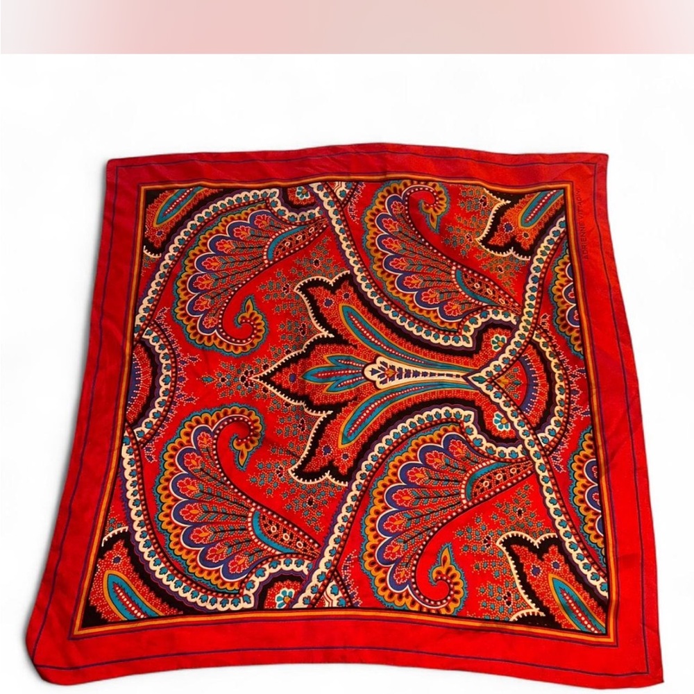 Adrienne Vittadini Red Paisley Scarf